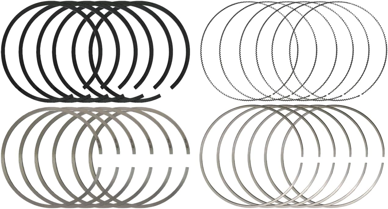 Engine Piston Rings Kit Fit for Jeep Gladiator Grand Cherokee Wrangler for Dodge Ram 1500 Eco Diesel L630 A630 2014-2022, Replace 68147228AA
