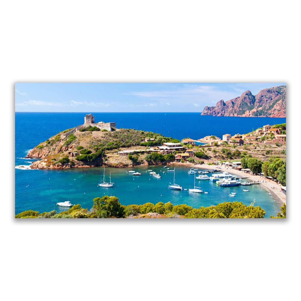 Tableau décoration déco mural moderne paysage en verre trempé 140x70