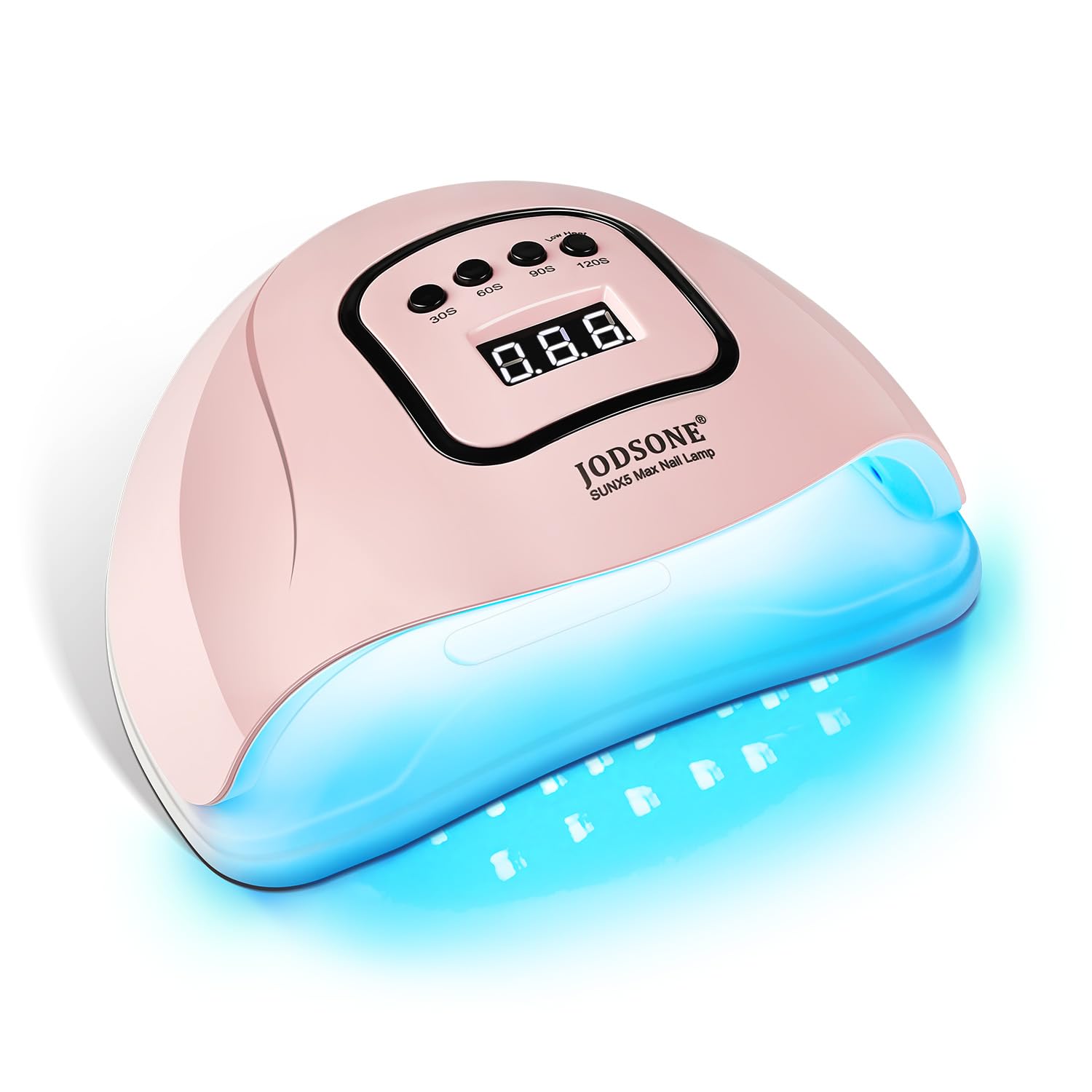 JODSONE Pink U V Nail Lamp for Gel Nail Polish Manicure Light with 4 Timers &amp; Automatic Sensor Nail Dryer Curing LED Light