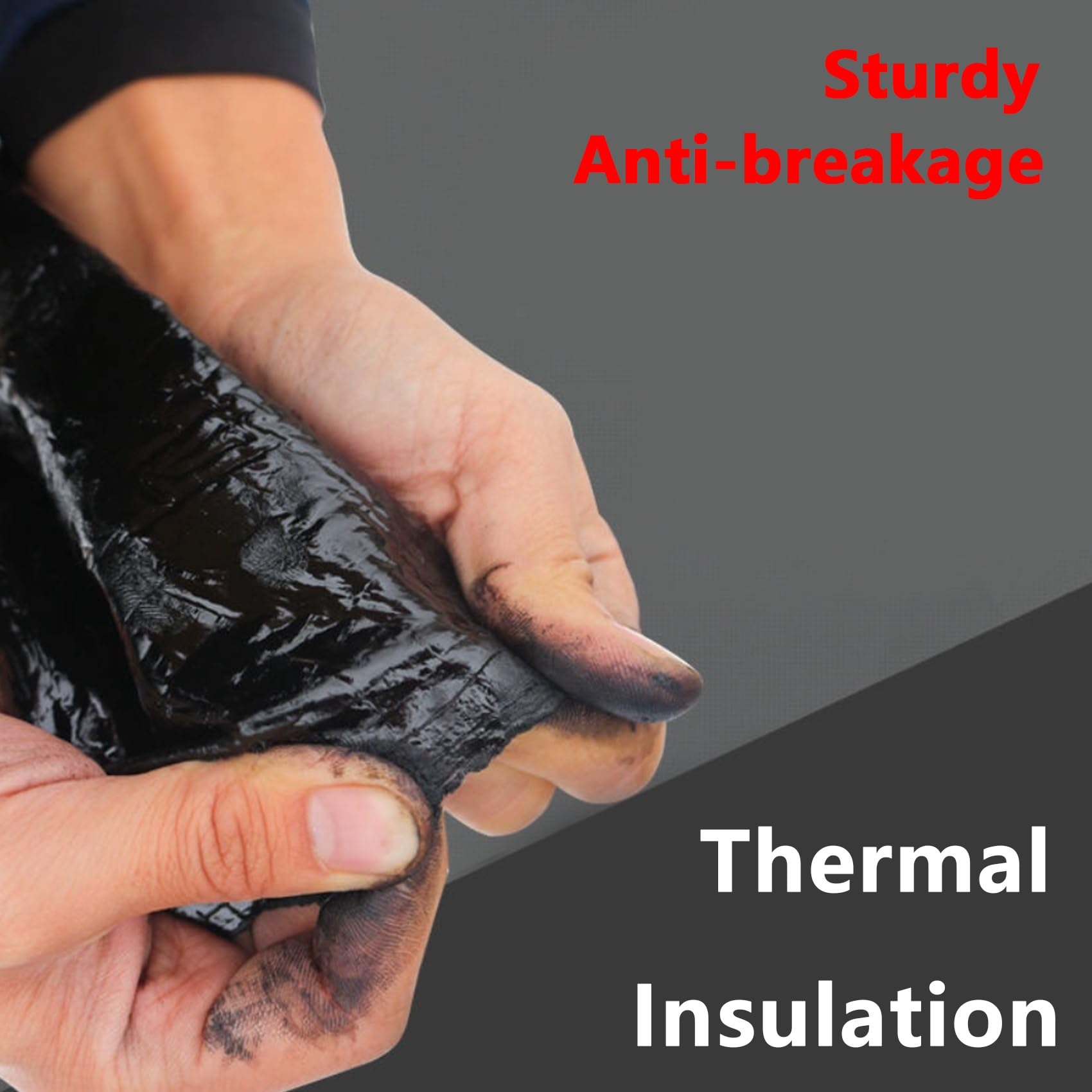 Tela Asfaltica Autoadhesiva para Tejado, Cinta de Selladora Aluminio Impermeable, Banda Butilo Reparación Piscinas Tuberías(100x600cm)
