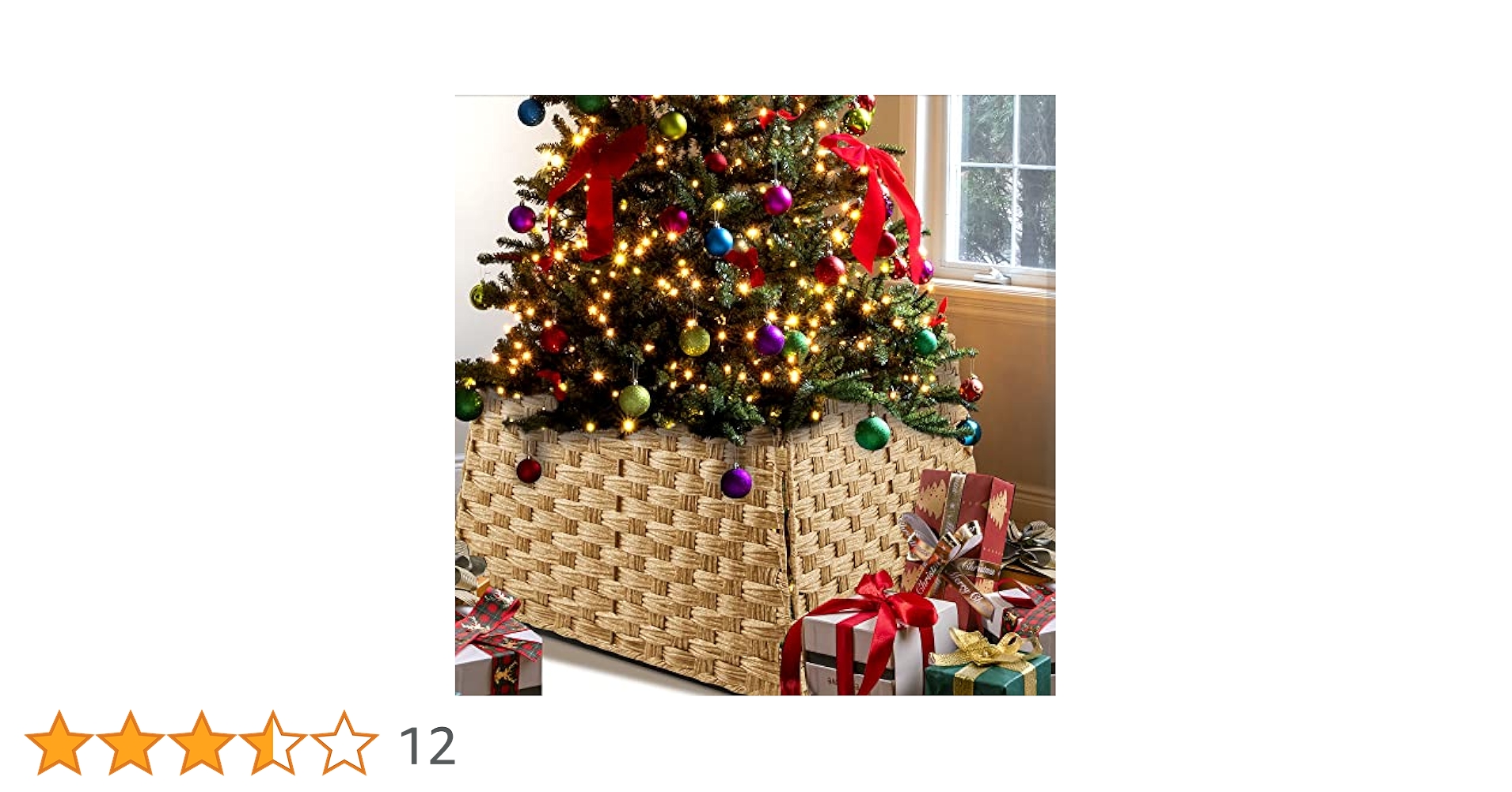 Amazon.co.jp: FEQO クリスマスツリーカラー 籐 枝編み細工