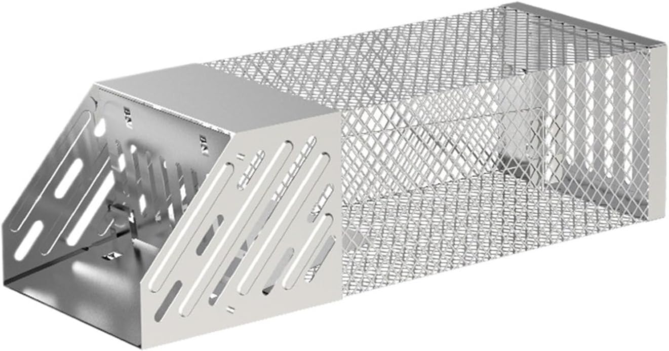 Rat Traps,Automatic Cycle Mouse Trap Mousetrap Iron Net Self-Locking Household Mousetrap Household Gadget Metal, Style A