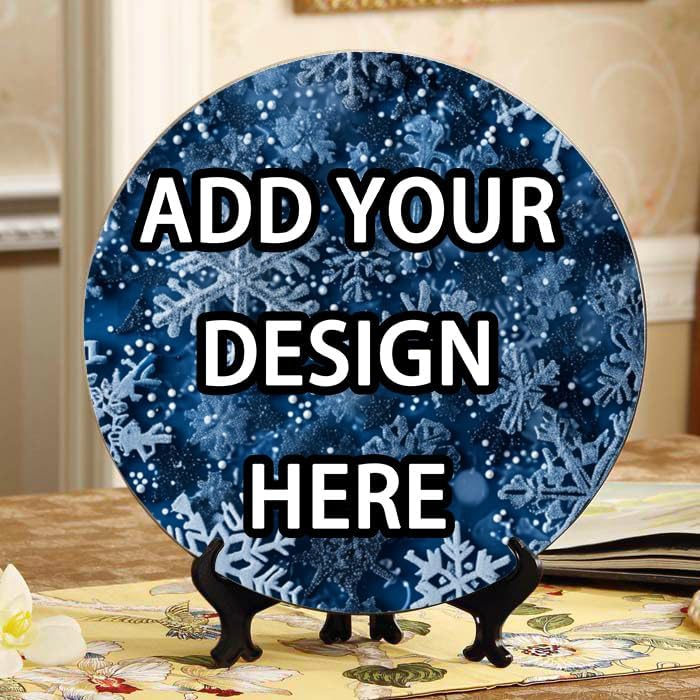 Atomic Model 10-inch Ceramic Plate for Wall Display or Tabletop, with Stand & Hook DP-584145547