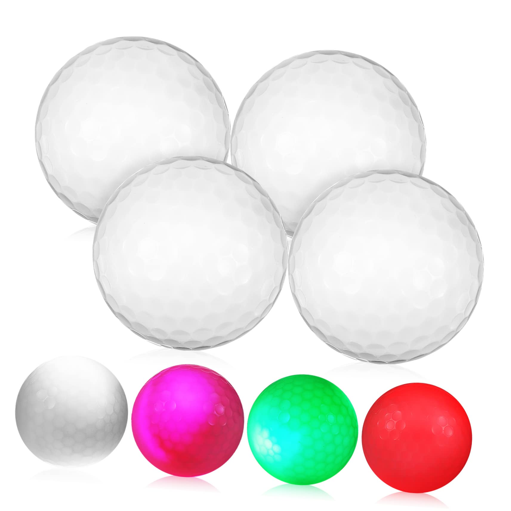 Sosoport 8stücke Leuchtende Flashing Golf Balls Für Nachtspiele Für Training Bunte Led Für Und Außensport