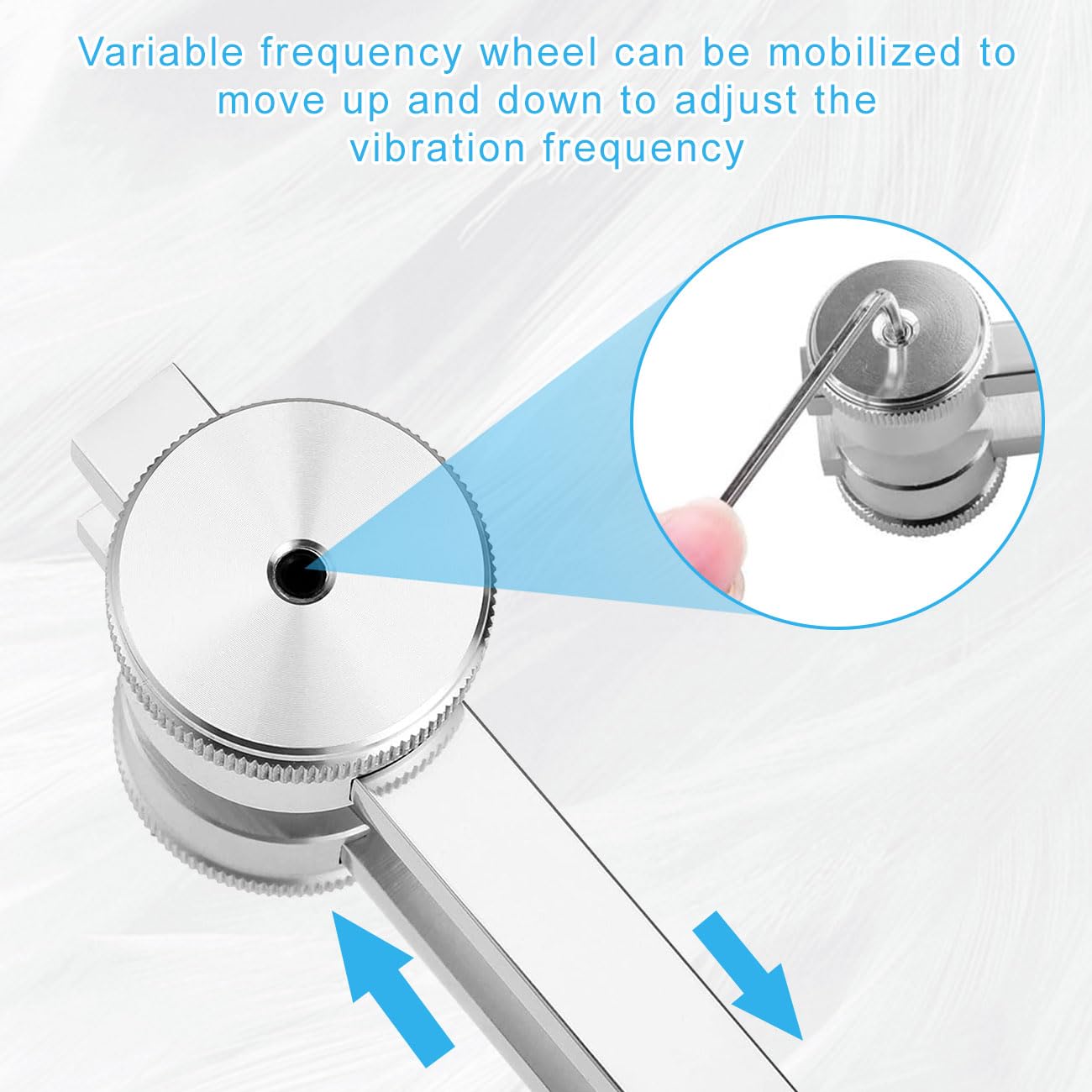 128Hz Tuning Fork for Healing Set including Silicone Hammer Aluminum Alloy Tuning Fork for Pain Relief Sound Healing - Image 3