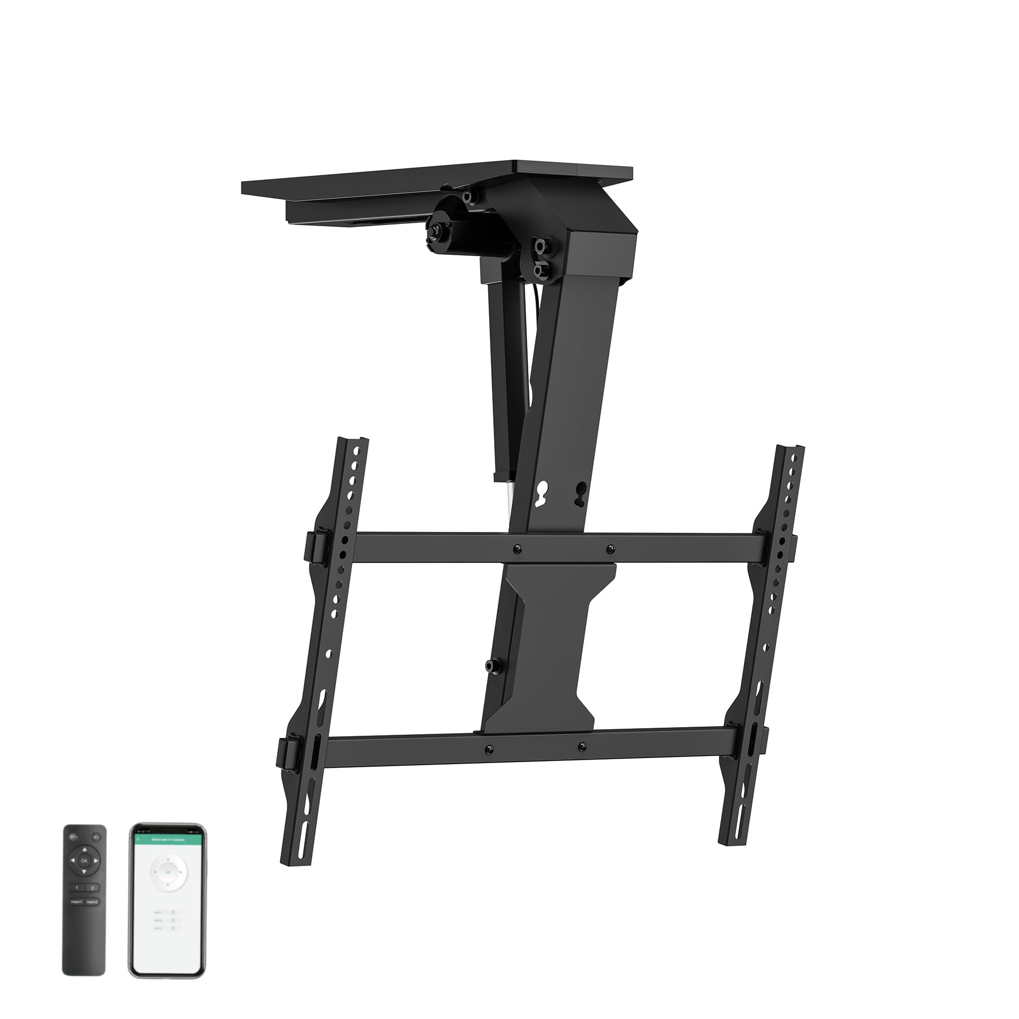 EasyLife - Uchwyt sufitowy do telewizora V2 Smart Home, elektrycznie wychylny, integracja Smart Home, od 37 do 75 cali, uchwyt VESA do 600 x 400 cm, do telewizorów LCD/OLED, monitora, wyświetlacza