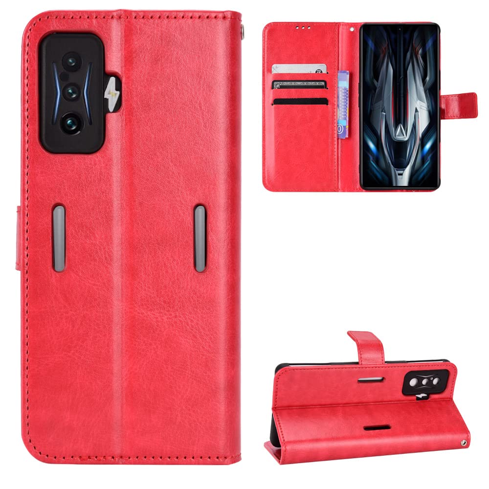 Custodia Portafoglio Per Xiaomi Poco F4 5G - Cover In Pelle PU Con 6 Slot Per Carte 887532
