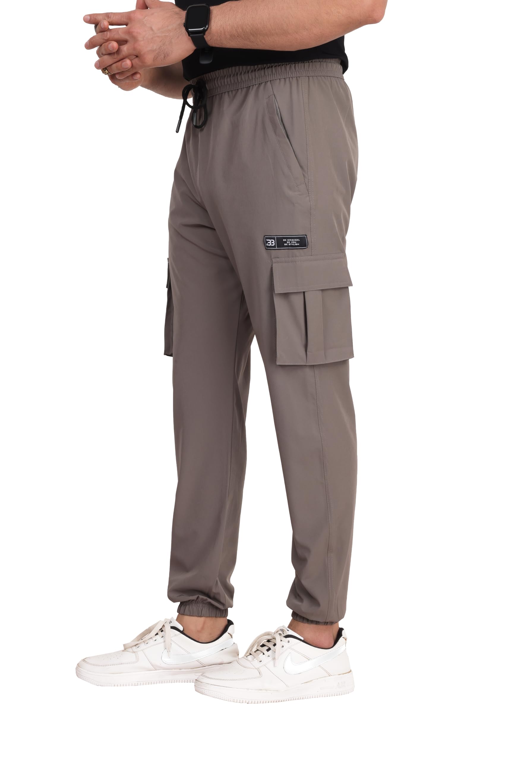 big button Mens Cargo Joggers Trackpant-picture-36