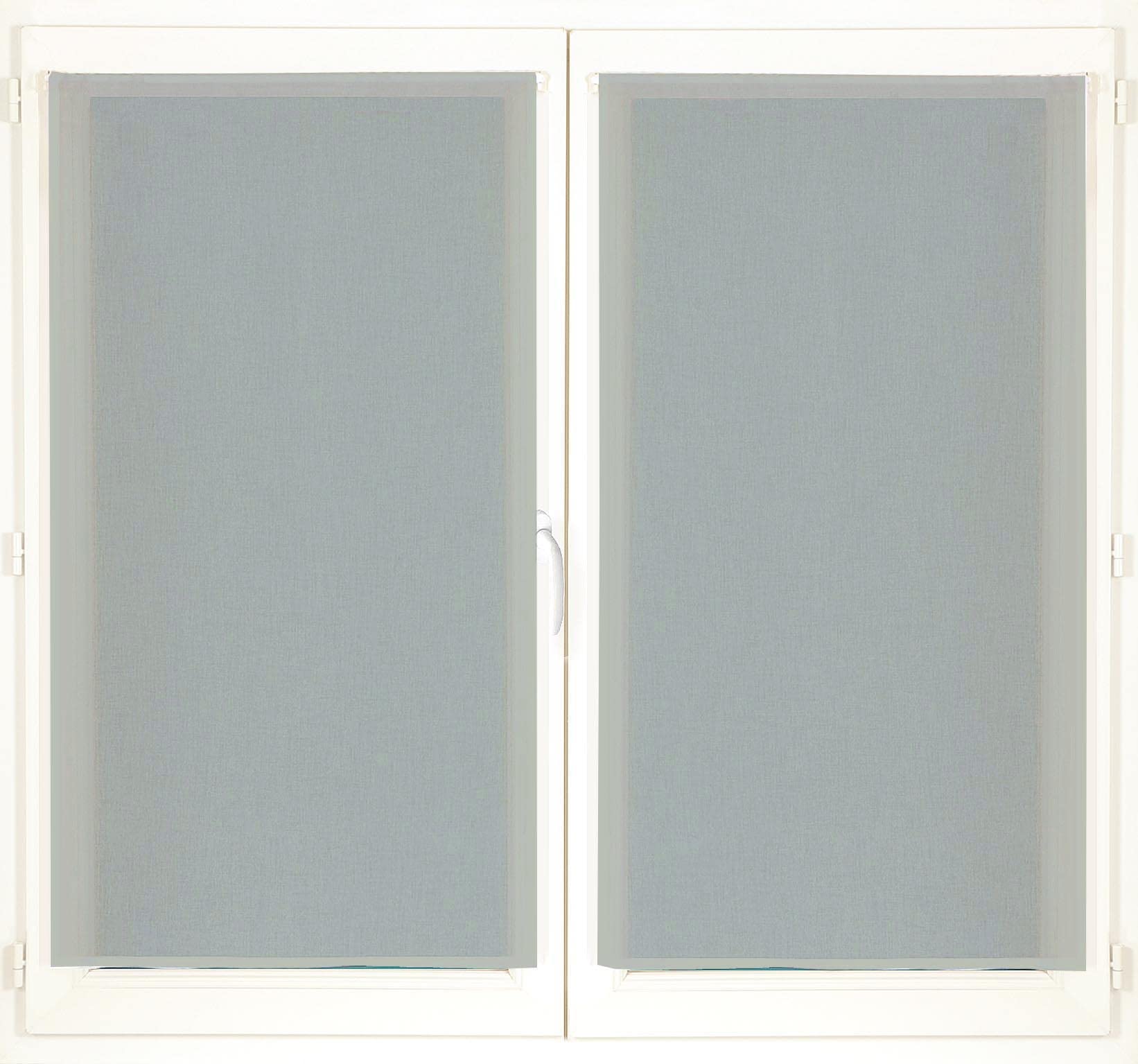Atout Ciel Pair of Net Curtains 60 x 120 cm Grey Ready to Hang