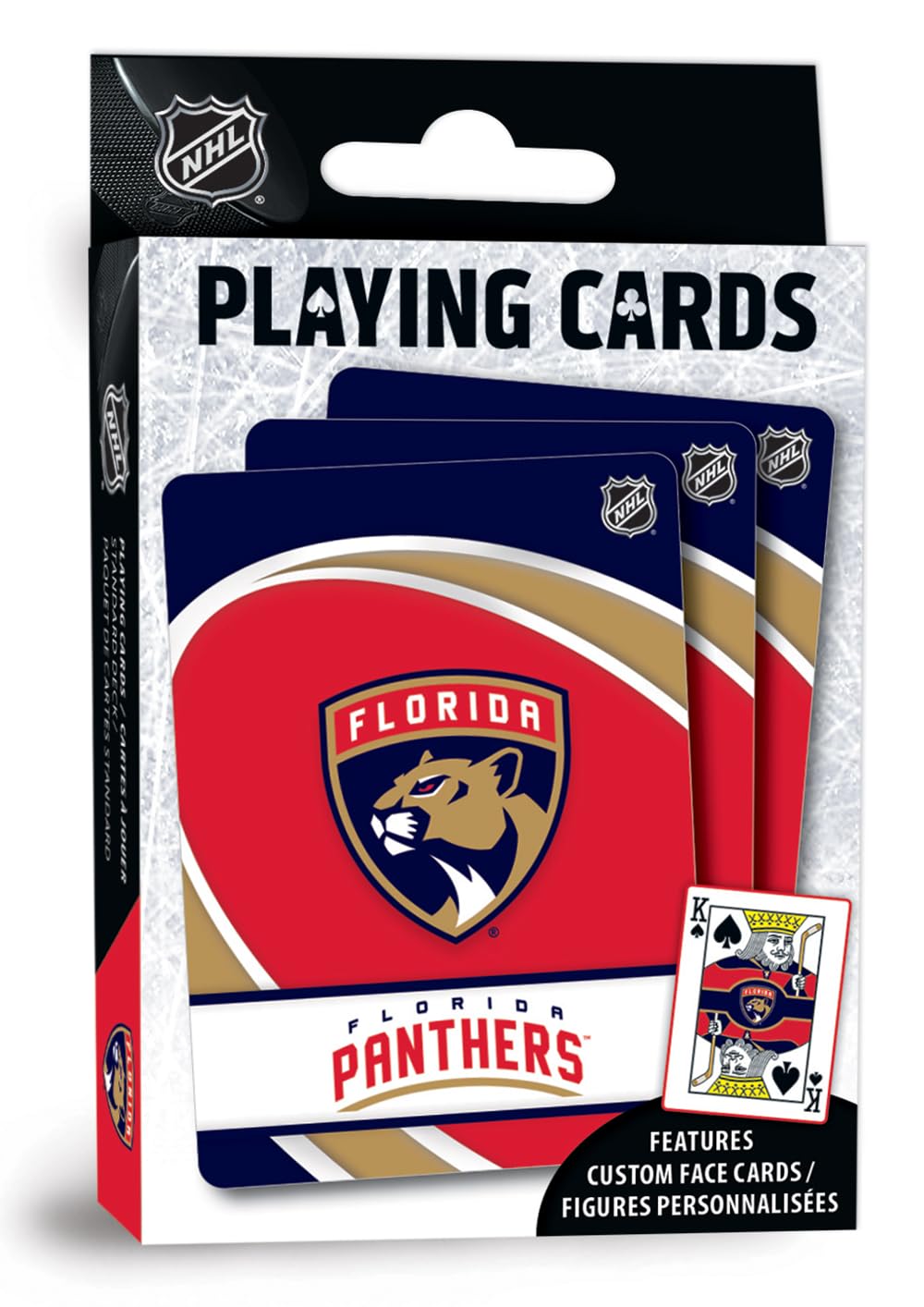 Masterpieces Officially Licensed NHL Florida Panthers Playing Cards - 54 Card Deck for Adults