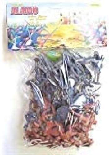 Juego de 55 piezas de batalla para el Álamo de 2362in de soldado texano y mexicano de plástico de los hombres figuras de juguete