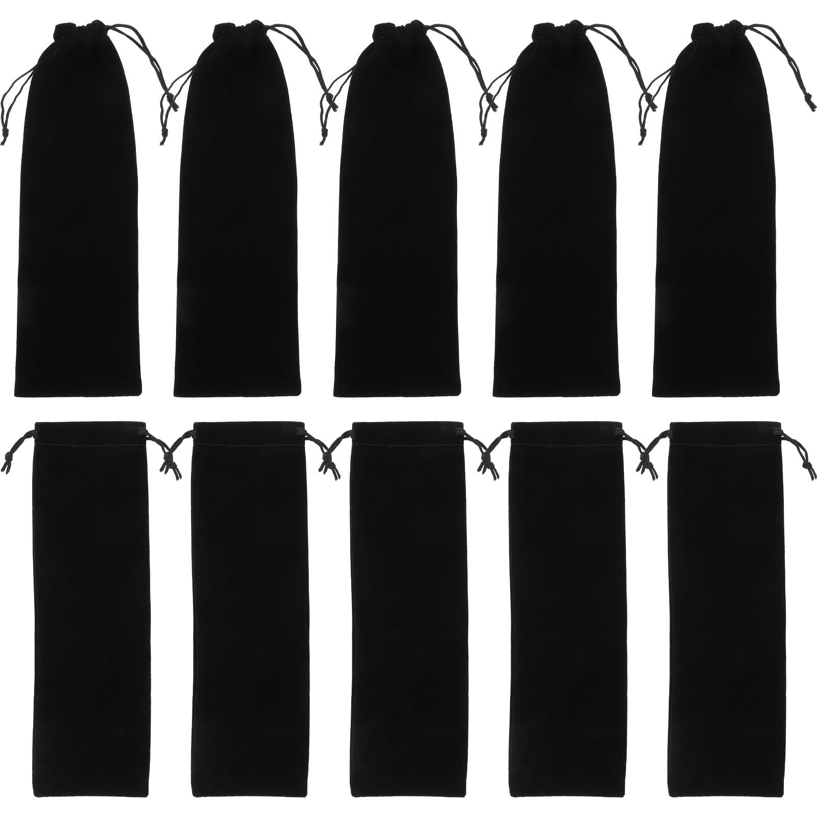 Bolsas de Terciopelo Negro Reutilizables de Almacenamiento para Joyas y Restaurante