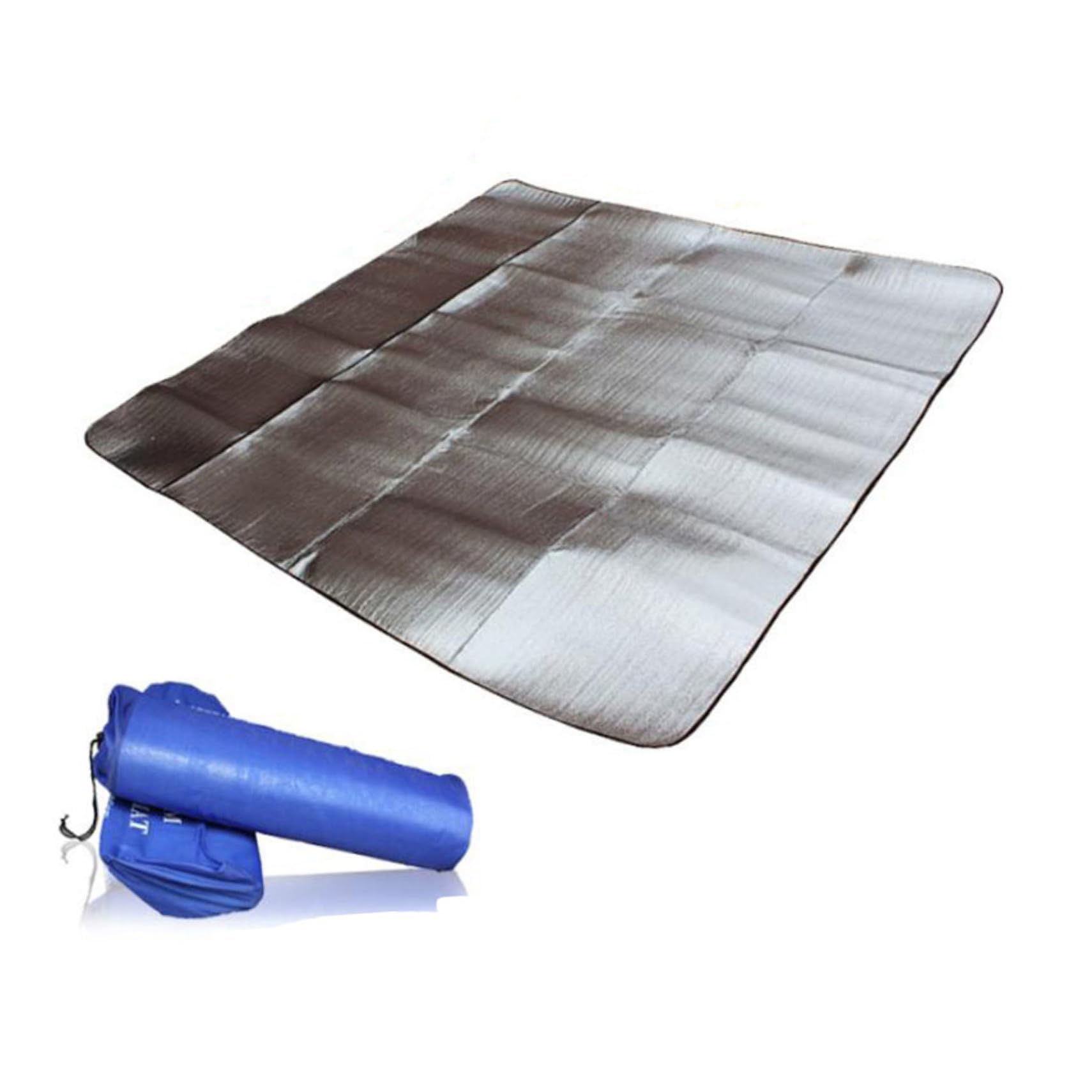 ibasenice Esterilla De Camping 3x3 M, Alfombra Anti Humedad De Aluminio Ligera, Manta para Picnic Al Aire Libre, Resistente Humedad, Adecuado para Senderismo y Acampada