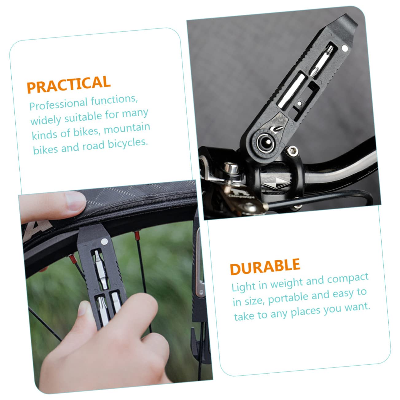 Sosoport Kit di Riparazione Strumento di Riparazione dei Pneumatici Leva per Pneumatici per Bici Strumento per La Riparazione della Bicicletta Cucchiaio per Pneumatici Nero Ferro da Stiro