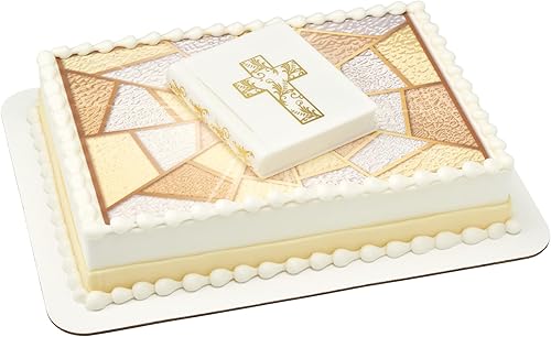 Miniatura 4 de Decoración para pastel de Biblia religiosa y cruz