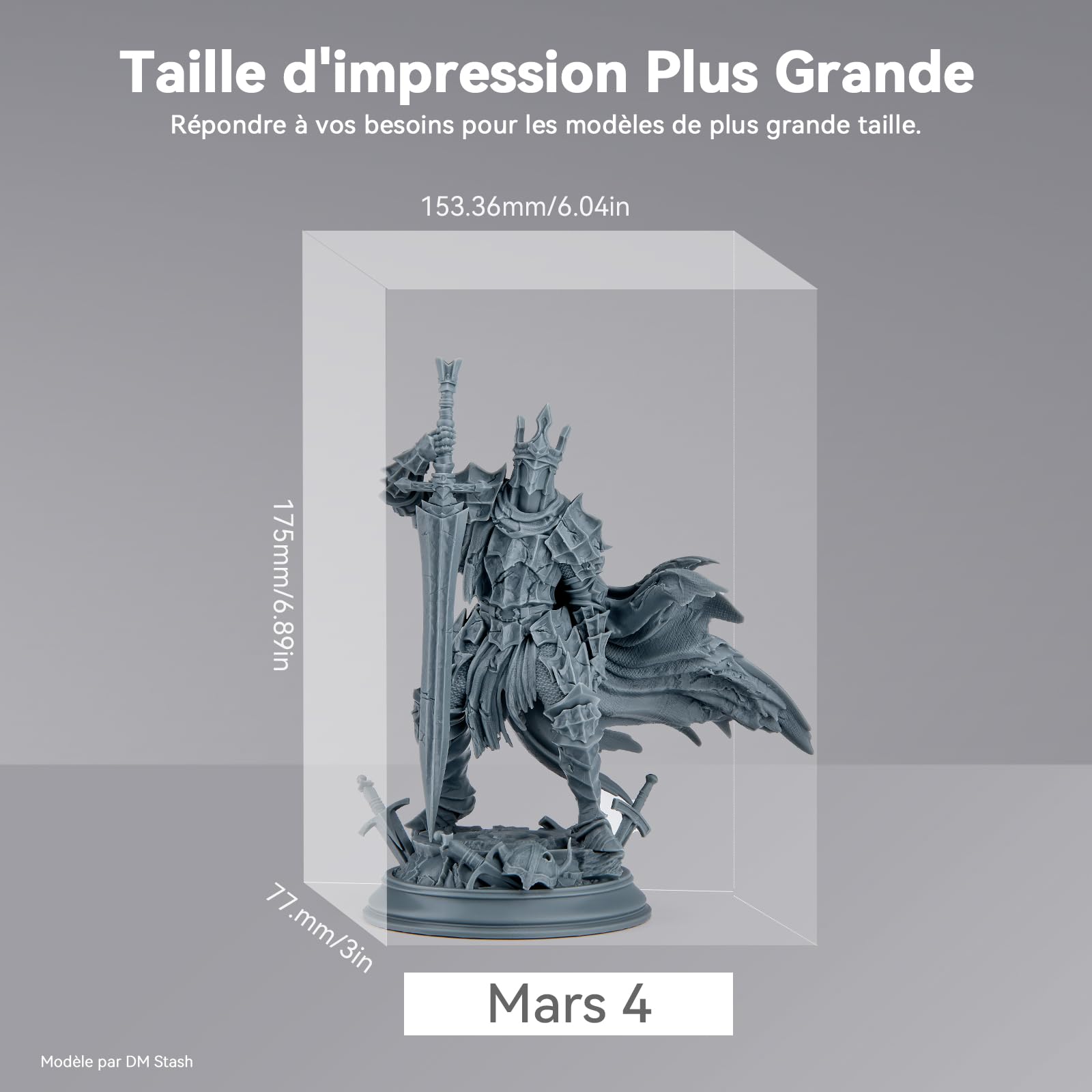 ELEGOO Mars 4 Impresora 3D, Monocromo 9K 7 Pulgadas LCD MSLA Impresora de Resina UV 3D con Purificador de Aire y Varios Modos de Impresión, Tamaño de Impresión Más Grande 153,36x77,76x175 mm³