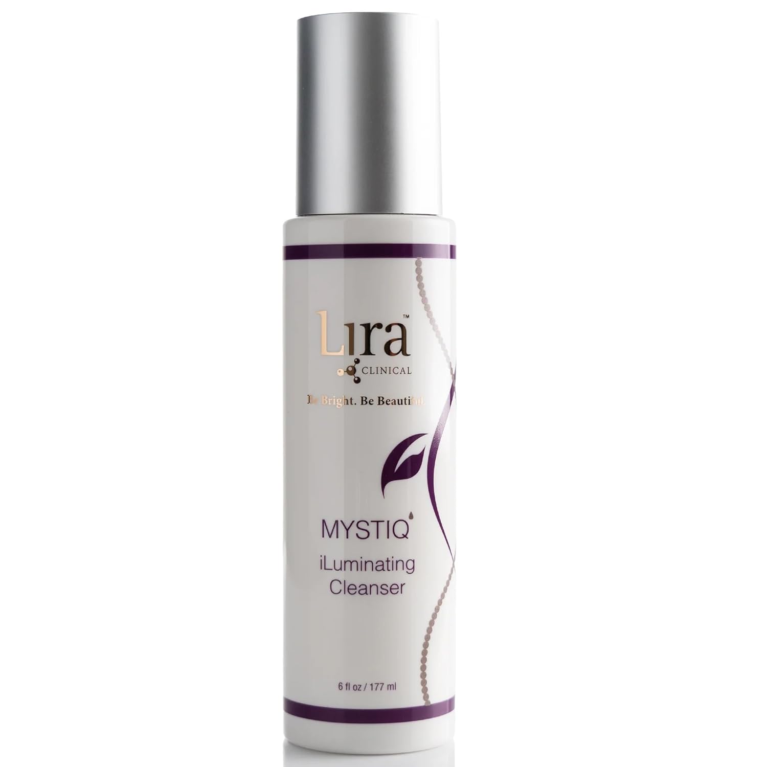 Lira Clinical MYSTIQ iLuminating Cleanser - Moisturizing Face Wash with Vitamin C, Orange Plant Stem Cells, and Plant Extracts - Gentle Facial Cleanser Supports Skin Barrier and Hydration - 6 Oz