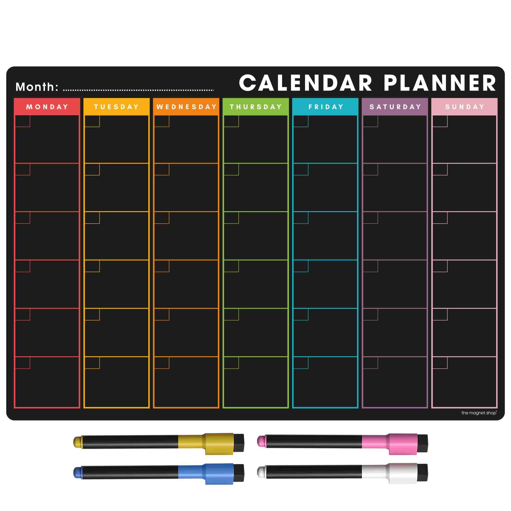 Xihbxyly Calendario Magnético Para Nevera, Diseño Acrílico Transparente