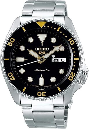 Seiko 5 Sports SRPD57 Mens Wristwatch, Automatic Mechanical and Limited Distribution Model, Black