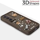 Pikkme Back Cover for Samsung Galaxy S24 5G | Cute Fun Cartoon 3D Bear Silicone Full Body Protection Bumper Cover (Brown) gallery image