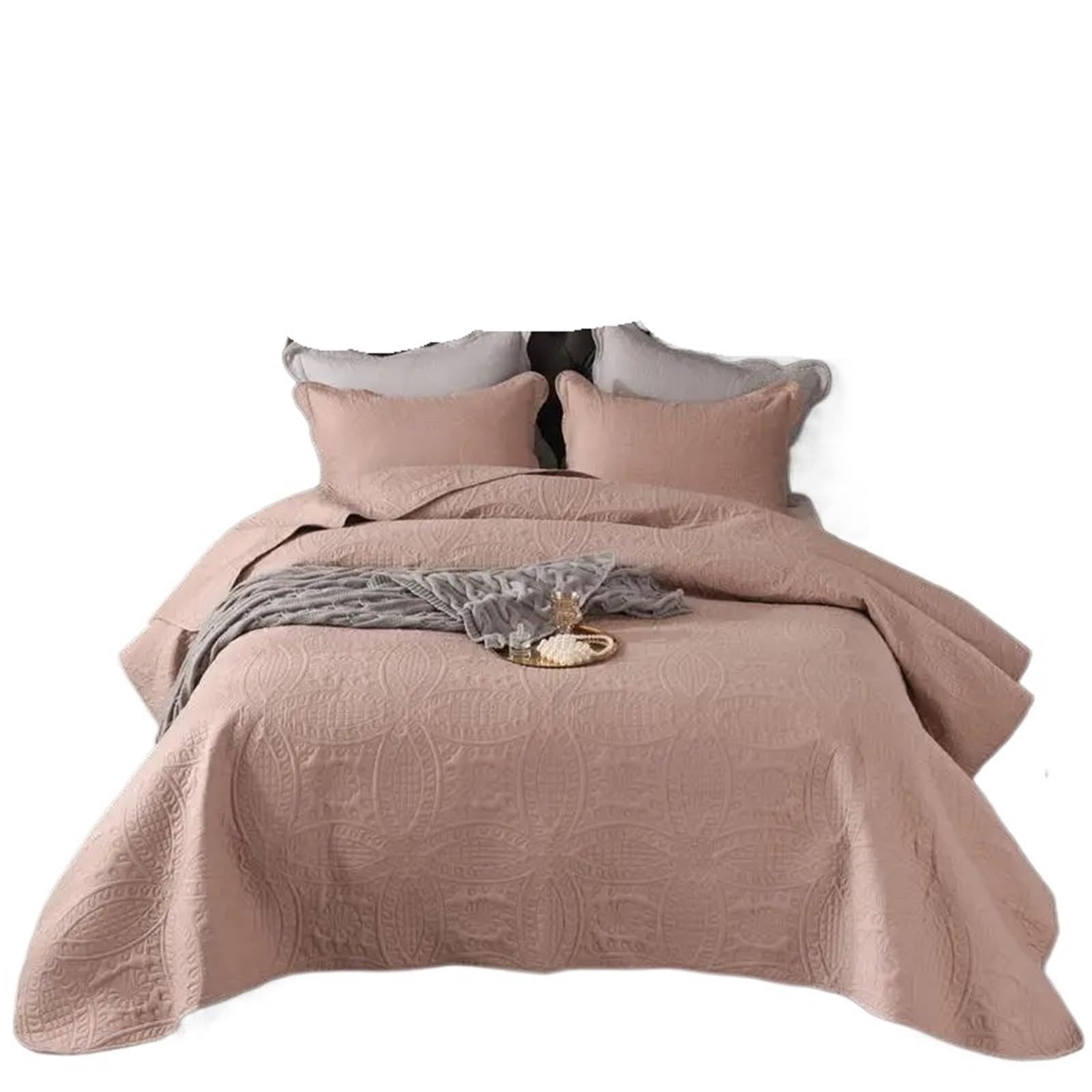 DAJGRHE Bedspread Quilted Bed Cover 220x240cm Coverlet King Size(Color 12,1pc 220x240cm)