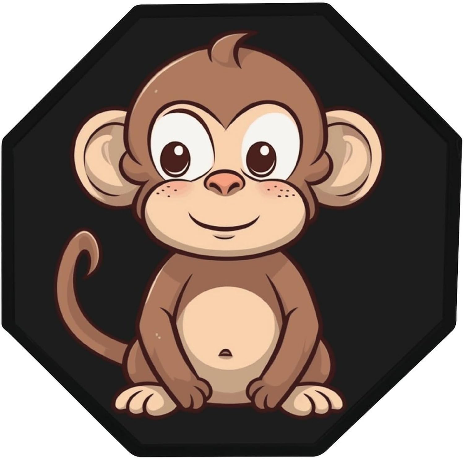 Ctagon Metal Sign for Home, Modern Display Plate for Kitchen, Cartoon Brown Monkey Plates Accent Hanging Wall Decorations 3PCS for Living Room, Bedroom, Hallway, Hotel