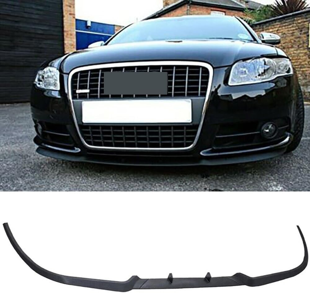 Fits AUDI A4 S4 B7 Cupra R Front Bumper Splitter Front Bumper Lip 3 Pcs Lip 2004-2008