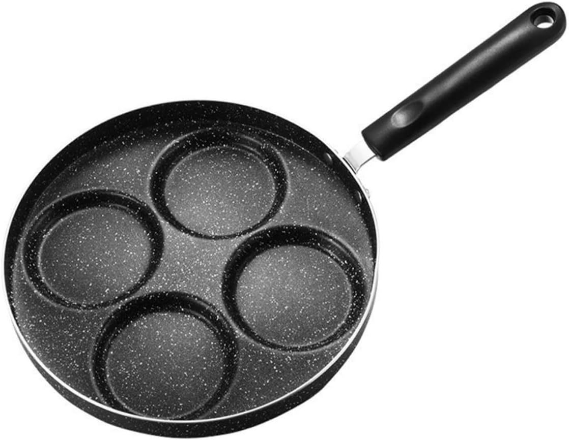 Non-stick Skillet Omelette Pan Medical Stone Frying Pan Dash Comfortable to Hold Handle Healthy Cooking Induction Compatible Hanging Hole for Eggs Sandwiches Random Style