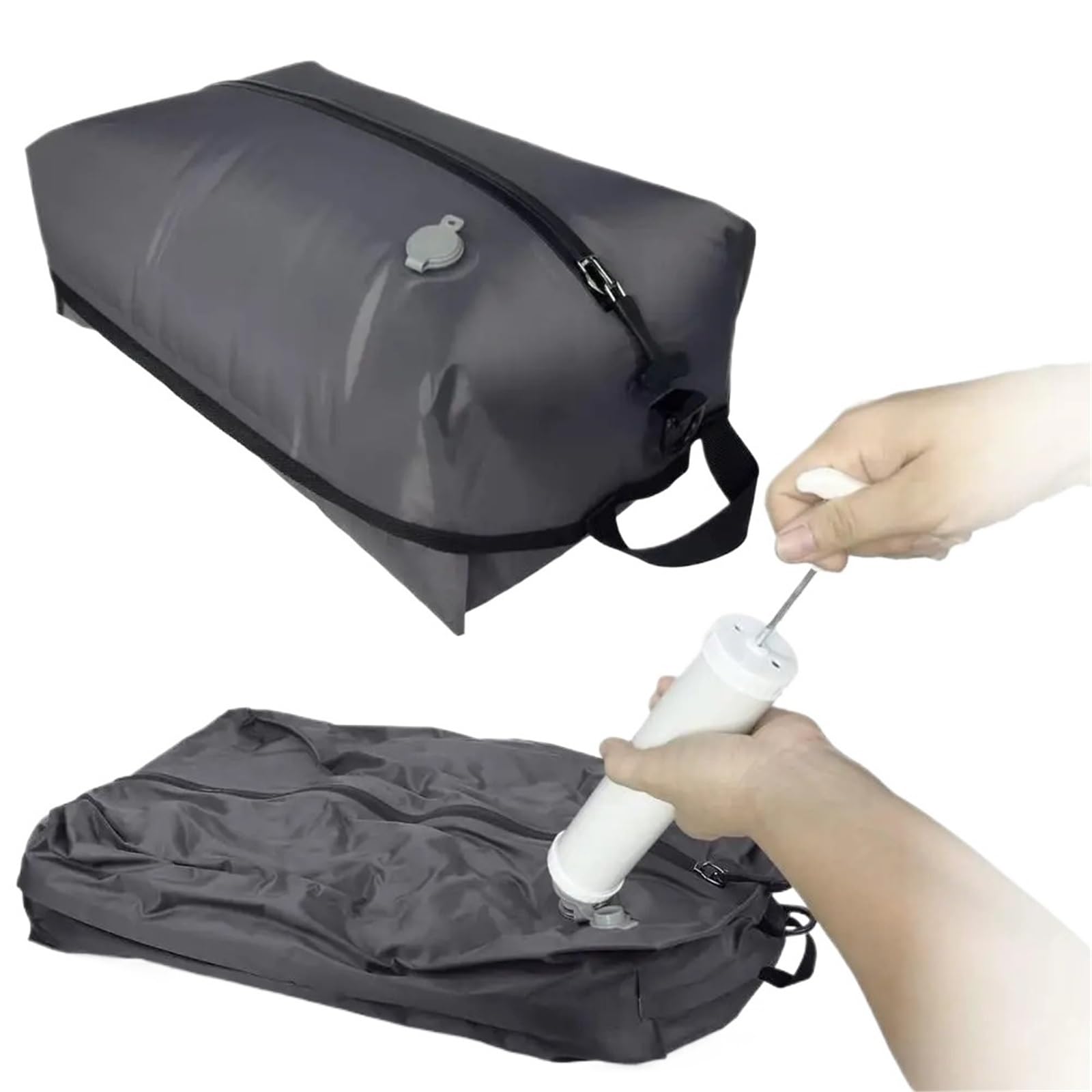 Bolsas de Compresión al Vacío Bolsas de compresión | For viajes, bolsas impermeables de almacenamiento al vacío for ropa, ahorrador de espacio con bomba manual(B)