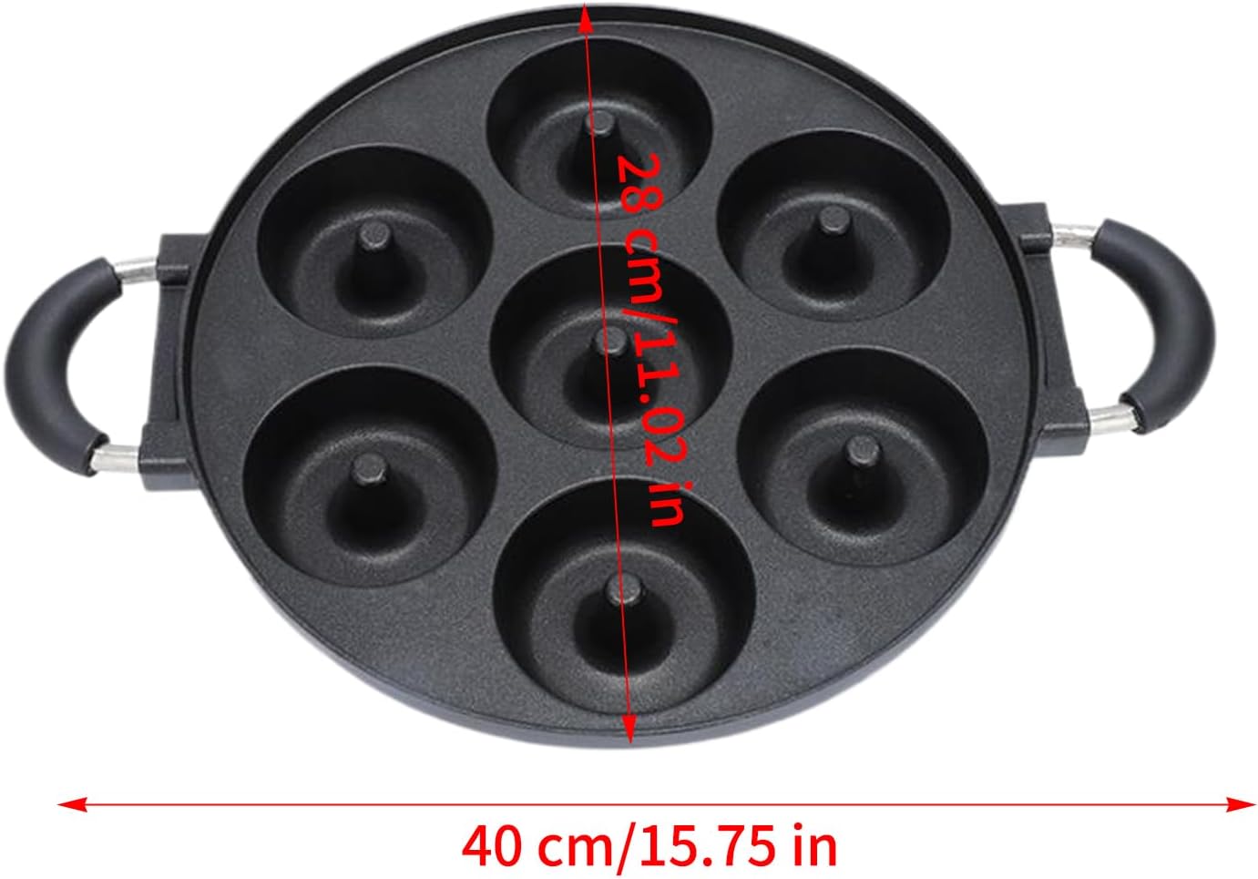 Donut Maker | 7 Holes Non-Stick Aluminum Easy Release Pans - Cake Pop Mold,for Airfryer Oven Bake Cooking Frying Bakers Breakfast Home Reposteria Kitchen Bakeware