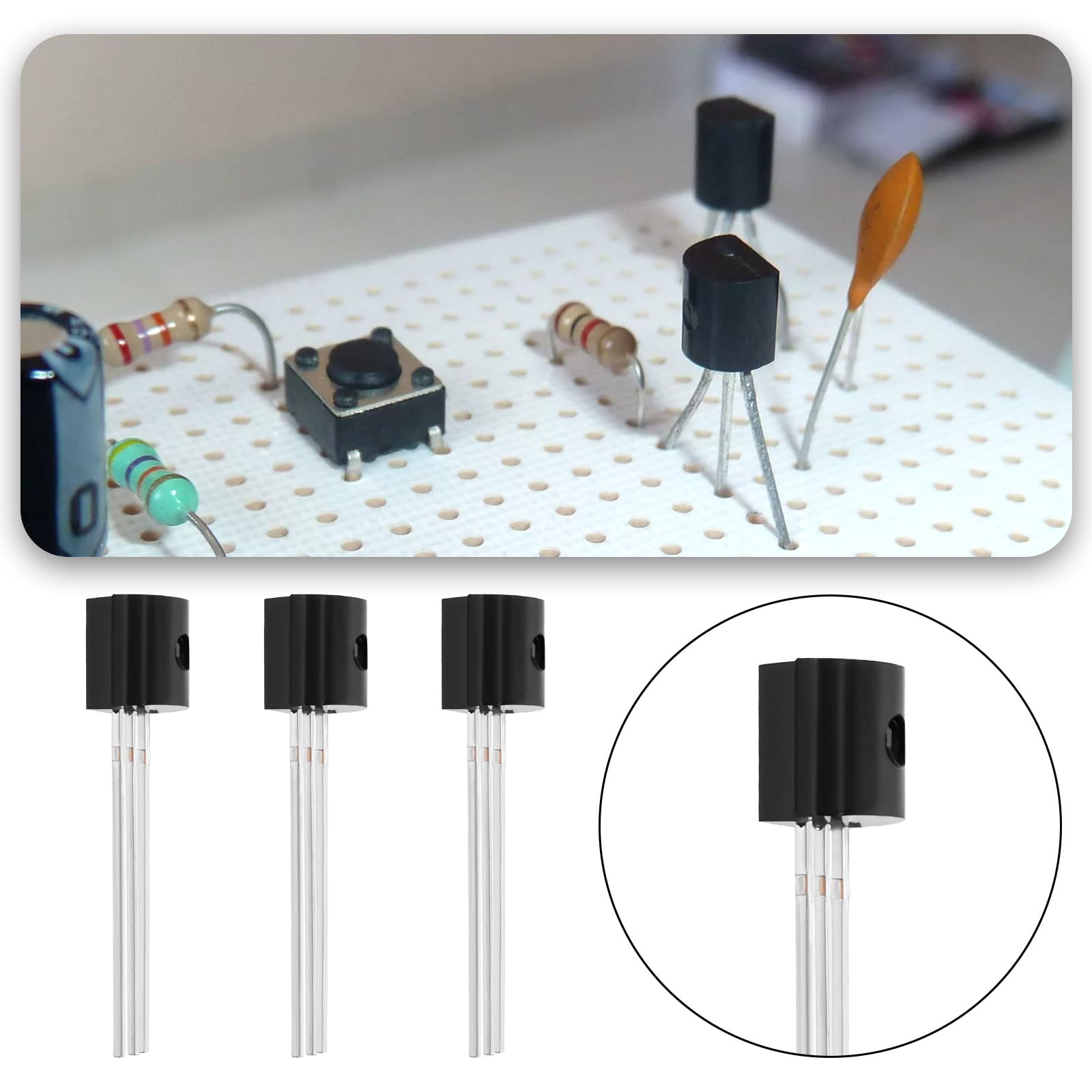 Create idea 20 Pezzi N-Channel Field Defect Transistor 3Pin High Efficiency Junction Field-Effect Transistor Per Amplificatori Audio Processori Di Segnale BF245A