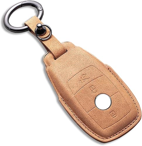 Vista 95 de Funda para llavero Mercedes Benz, Mercedes Benz Key fob Cover Mercedes Benz Llavero Accesorios ZPK, Tipo A02 Naranja