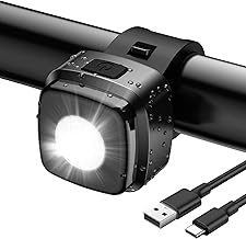 Akdomart LED Fahrradlicht Vorne, Fahrradlicht USB Aufladbar mit 600mAh Akku, Fahrradbeleuchtung StVzo zugelassen, Fahrradlampe Vorne IPX5 Wasserdicht Fahrradlicht Kinderfahrrad