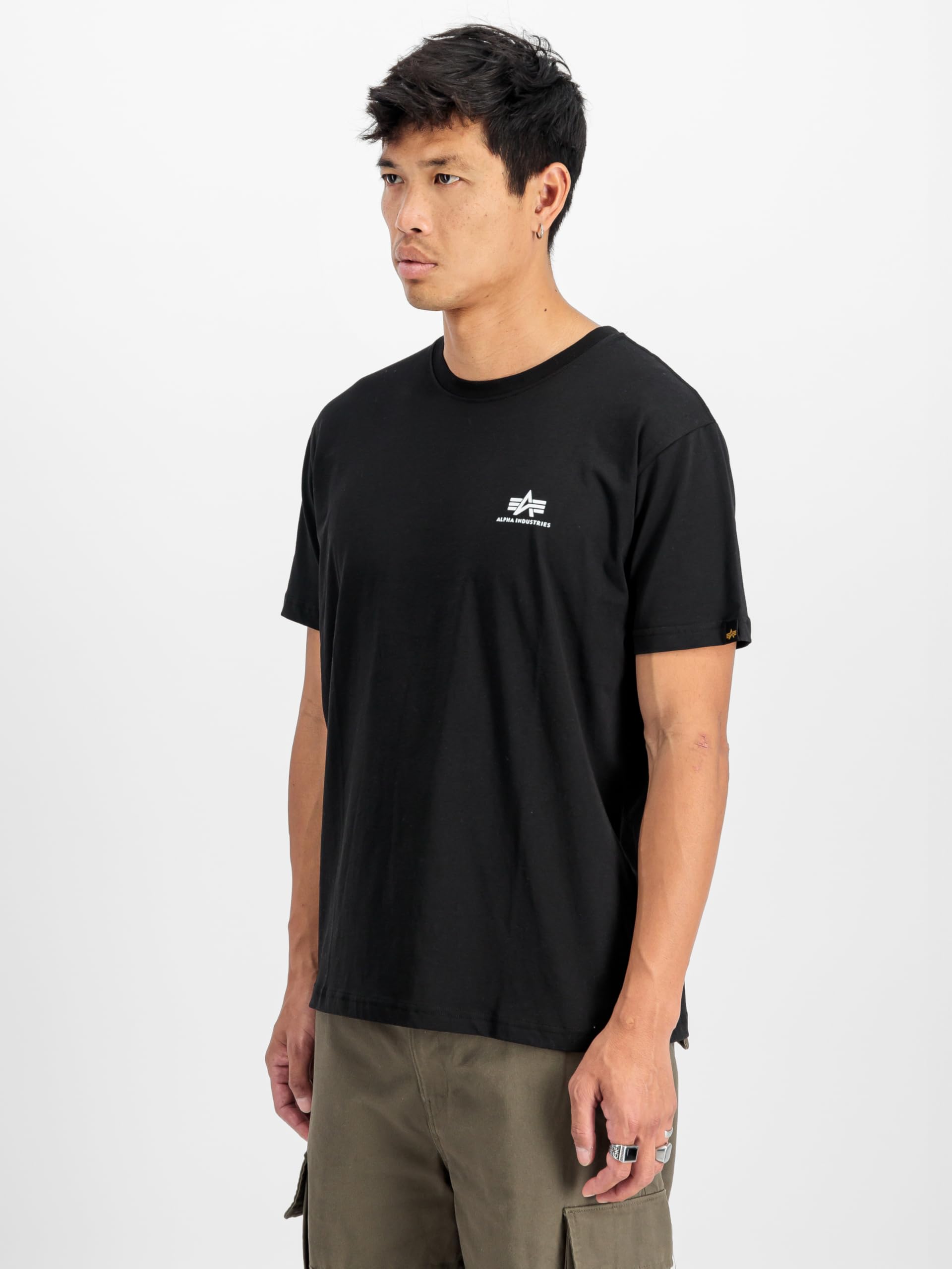 Alpha Industries Herren Basic Small Logo T-Shirt