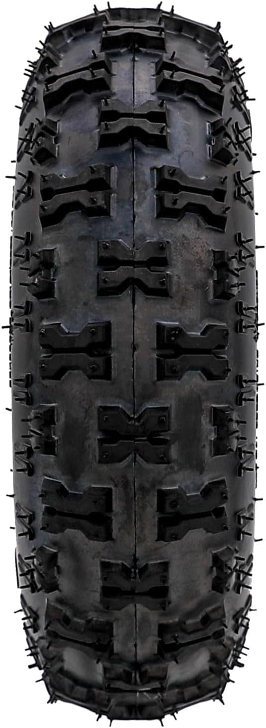 2-Pack 6" Go Kart Wheels 4.10-6 Tires with 3-Bolt Wheel Hubs & Front Steering Spindle Knuckles for ATV, Quad, Mini Bike, Scooter, Lawn Mower, Drift Trike, Garden Tractor