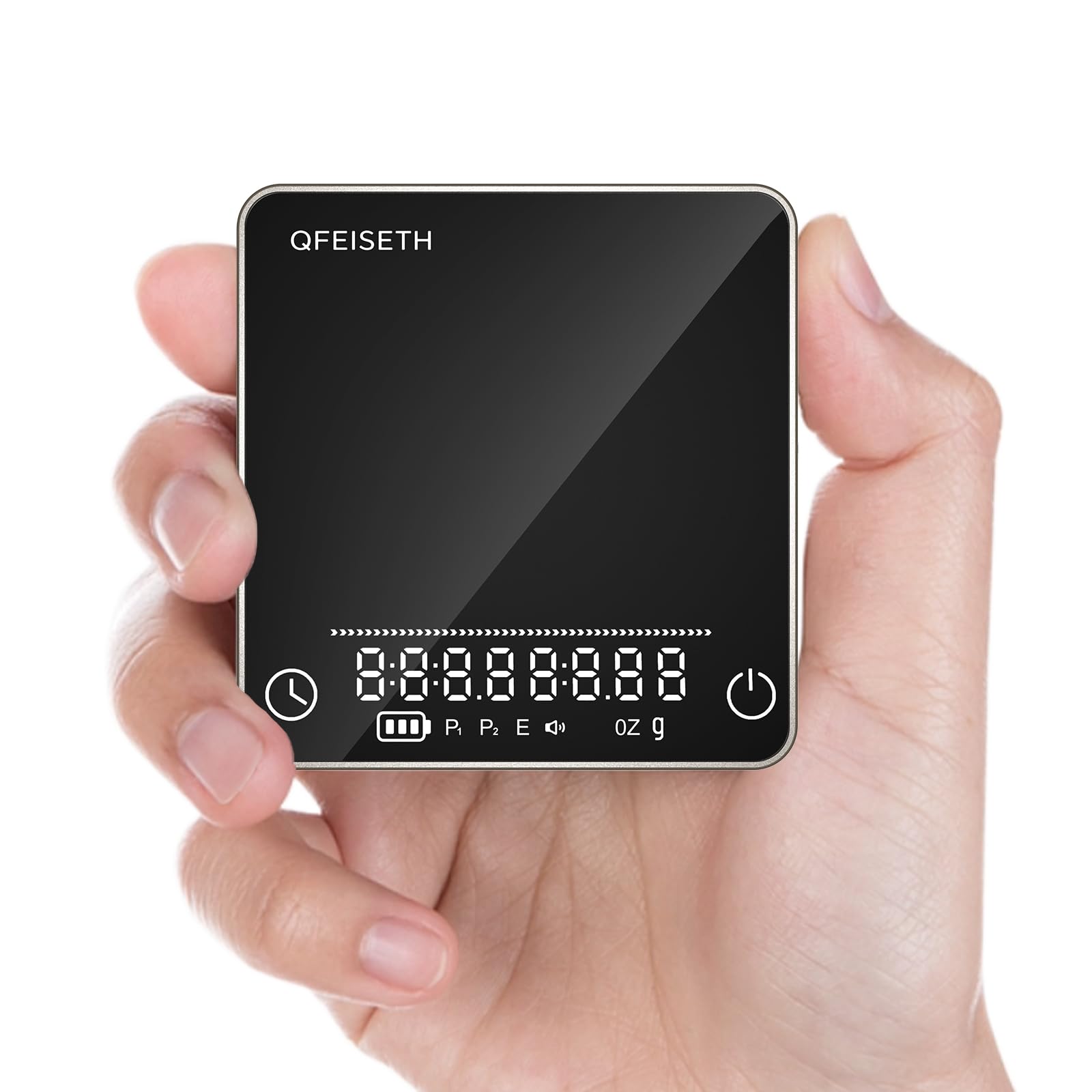 Mini Coffee Scale with Timer, 0.1g/2kg Rechargeable Espresso Scale, 4 Brewing Modes with…