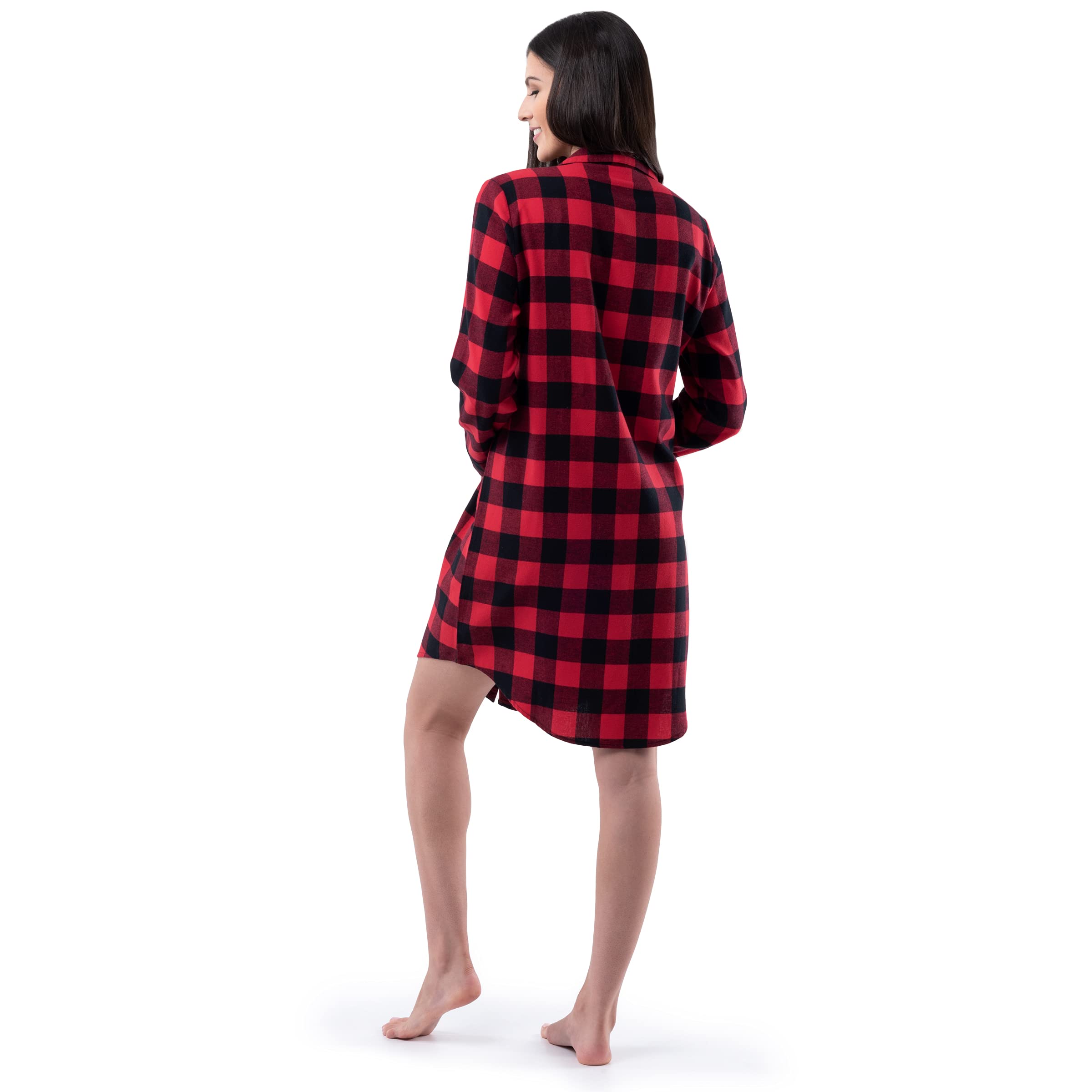 Fruit of the Loom Camisa de Franela Camisón Mujer