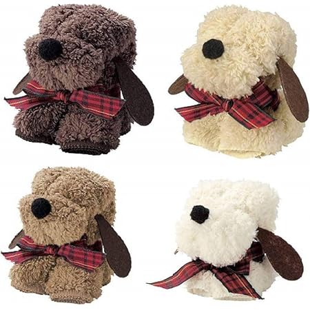 Amazon モコモコドッグハンカチタオル 0 0mm わんちゃん 犬 モチーフ ハンカチタオル ミニタオル ハンドタオル 個別包装 ふわふわ 素材 プチギフト 粗品 景品 ノベルティ 4個セット ハンドタオル ホーム キッチン オンライン通販