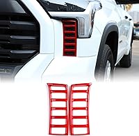 Vista 1 de Aunginsy Cubierta de Moldura de Rejilla de Ventilación para Faros Delanteros de Automóvil Compatible con Toyota Tundra 2022-2025 Pickup Rejilla