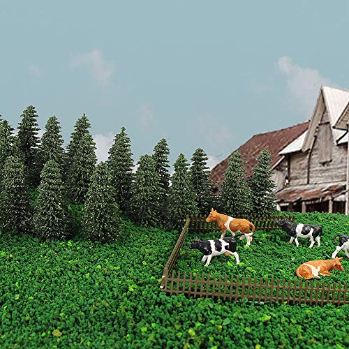 Pin vert foncé S0805 de 52 mm idéal pour créer une forêt de montagne miniature - 4