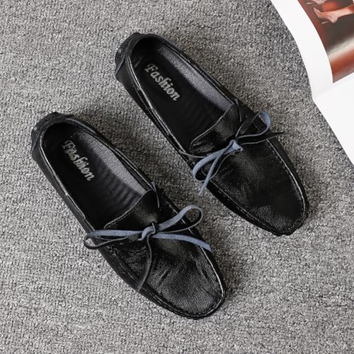 Men's Trendy Bow - Accent Leather Loafers, Fashion Casual Footwear - Perfect for Weekend Outings, Coffee Runs & Daily Errands2
