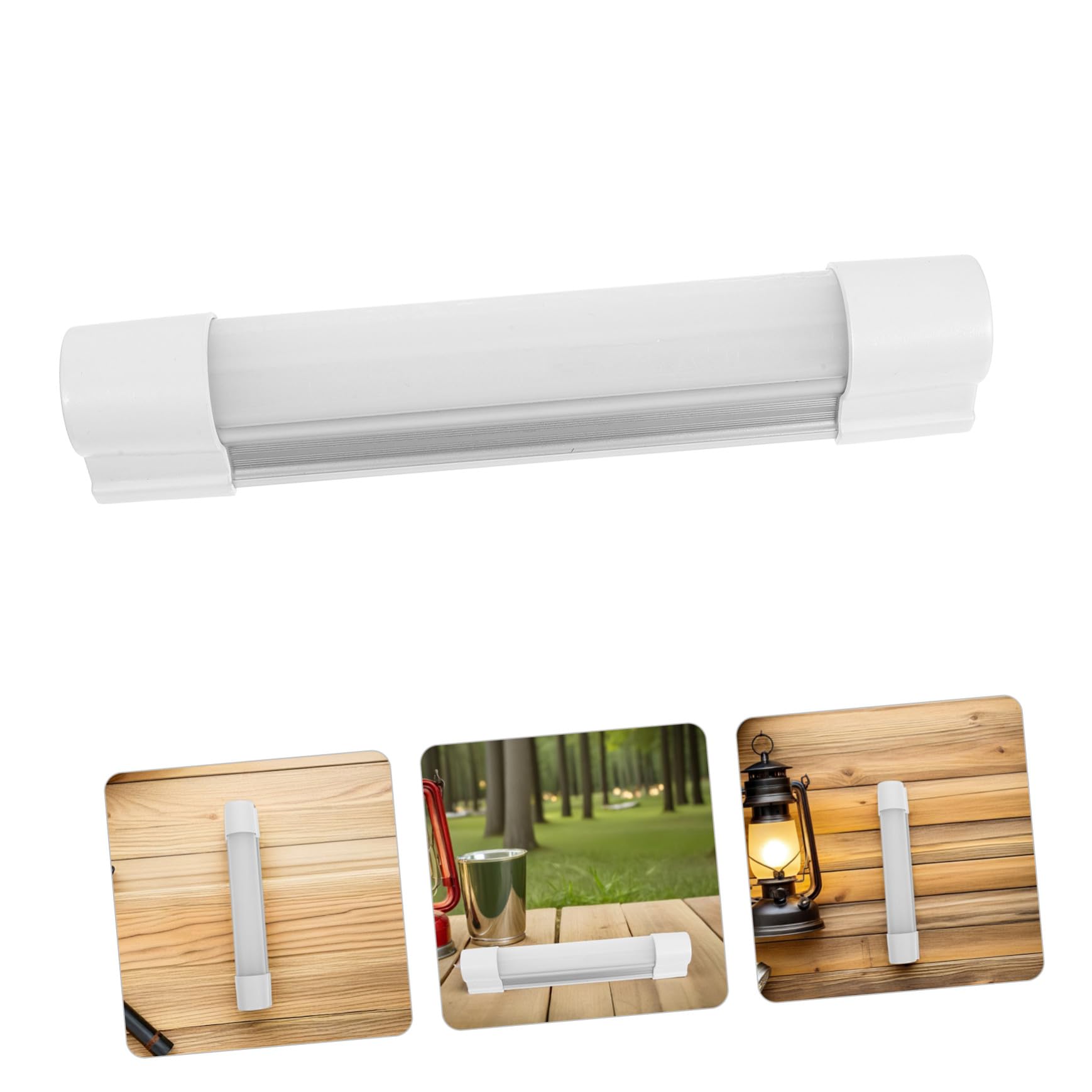 Cabilock Barra de Luz LED Magnética y Batería de 2200mah para Camping Puerto USB Gancho Lámpara Portátil de Plástico para Carpa y Actividades al Aire Libre