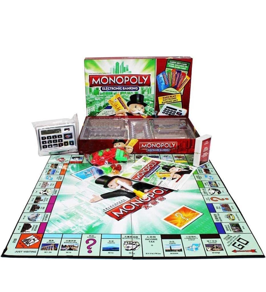 KITMEER Monopoly Ultimate Banking Edition Board Game, Electronic