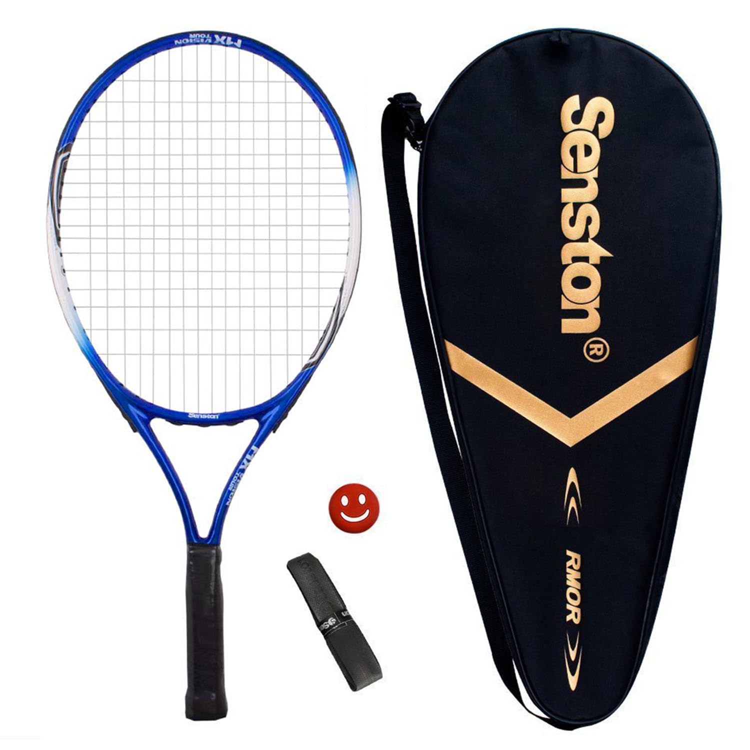 Senston19'' 23'' 25'' Tennis Racket with Racket Bag, Lightweight Tennis Racquet, 1 Grip, 1 Vibration Dampeners