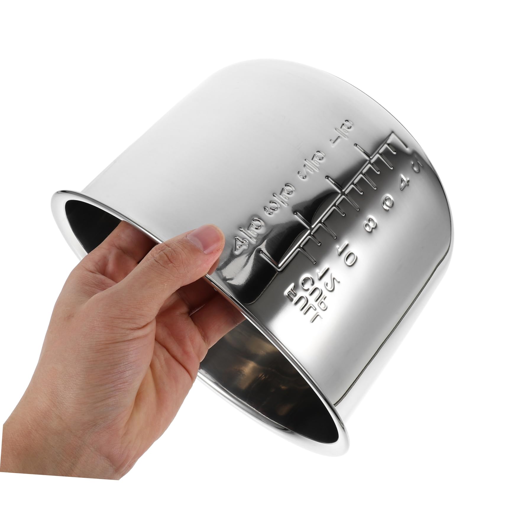 ABOOFAN Recipiente Interior para Olla Arrocera De Acero Inoxidable De 6 litros, Pieza De Repuesto Calentamiento Rápido y Distribución Uniforme del Calor para Uso Doméstico