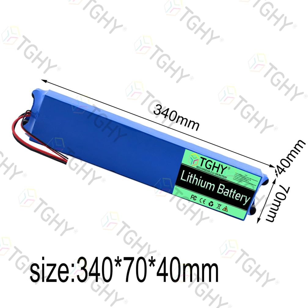 TGHY Batterie Lithium 36 Volts pour Trottinette électrique Pliable, 36 V 6 Ah ou 7,5 Ah, Batterie Rechargeable Li-ION pour Moteur de Trottinette électrique de 270 W et Moins.,36v 7.5ah,XT60+SM