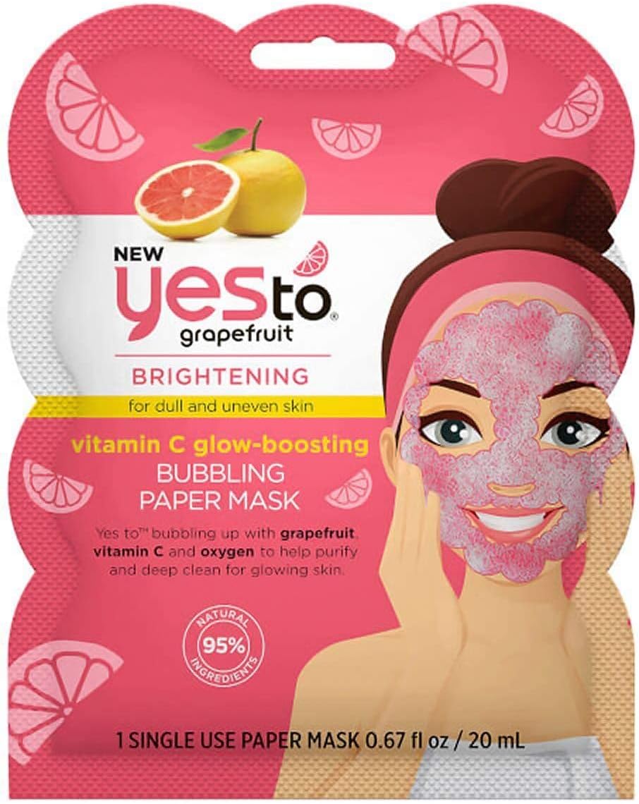 YES TO Bubbling Grapefruit Face Mask Amazon.co.uk Beauty