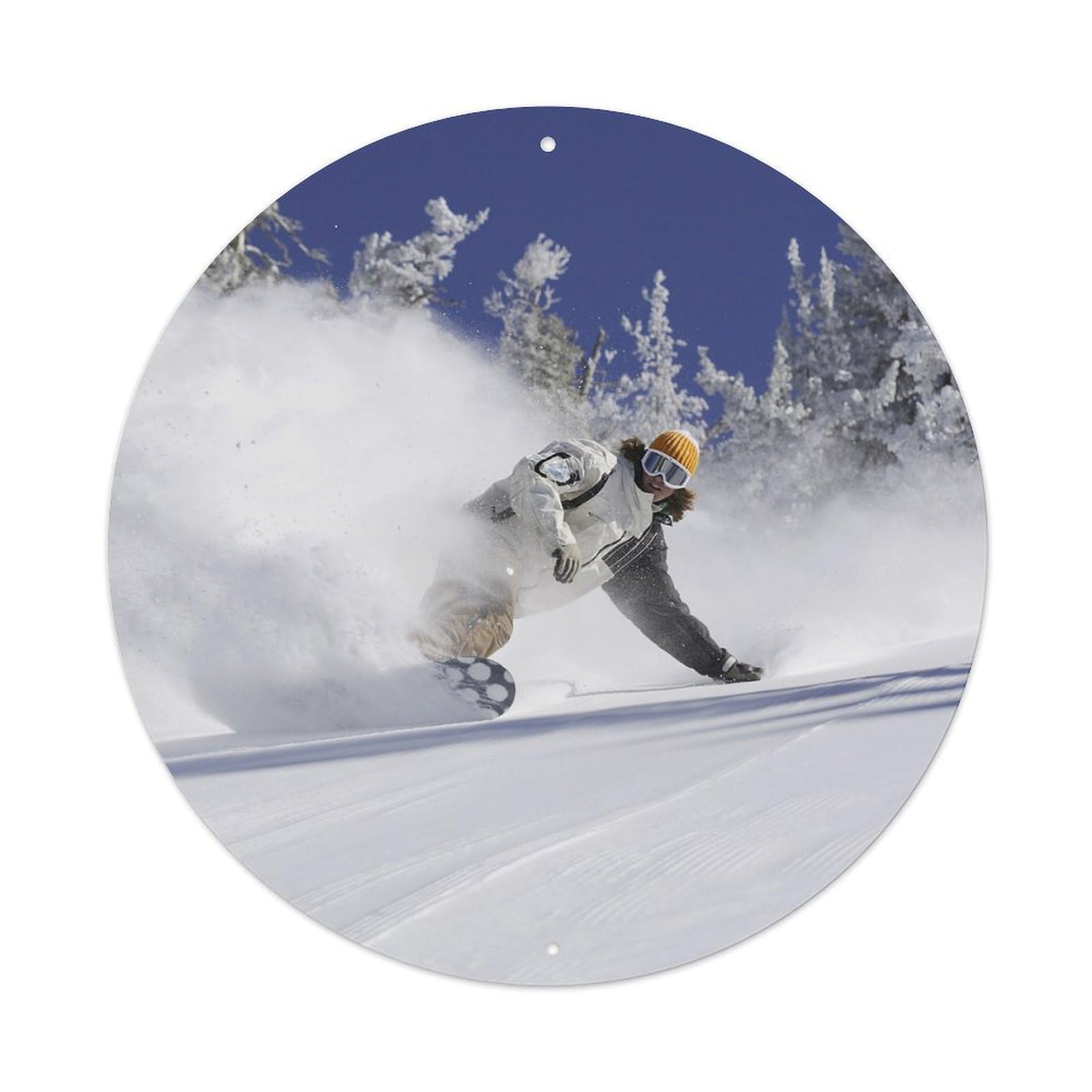 Snowboard Powder Trail Extreme Winter Sports Metal Tin Sign
