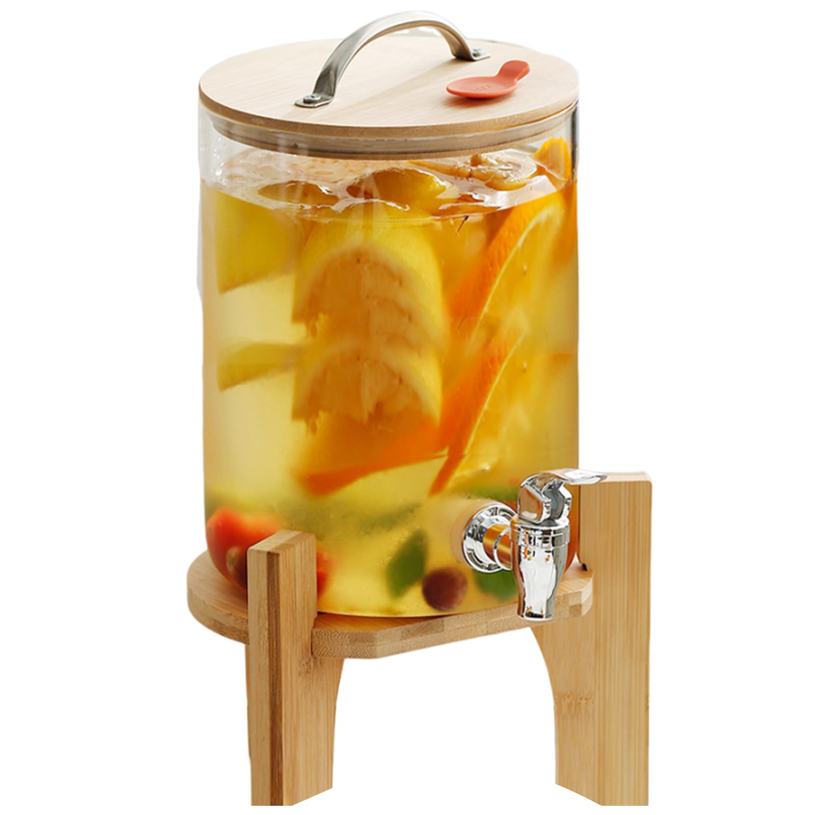 Distributeur de Jus de Fête en Verre pour Réceptions et Brunchs