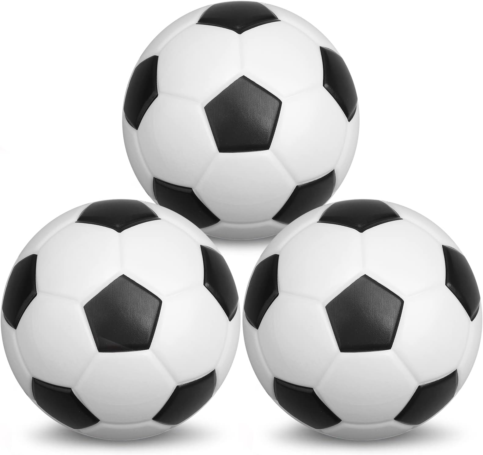 5 Inch Foam Mini Soccer Balls for Indoor Mini Soccer Hoops, Soft Squishy Soocer for Soccer Game Sets | Swimming Pool Balls Beach Balls Great Sport Gift for Adults & Kids Sensory Stress Balls 3 Pack